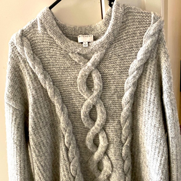 Witchery Sweaters - Witchery cable knit grey jumper size small